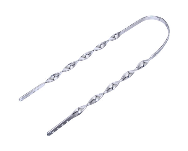 Sissy Bar 21 Zoll Twisted Flat Chrom