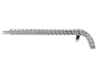 Chain Guard Triple Square Twisted 26" Chrome Lowrider