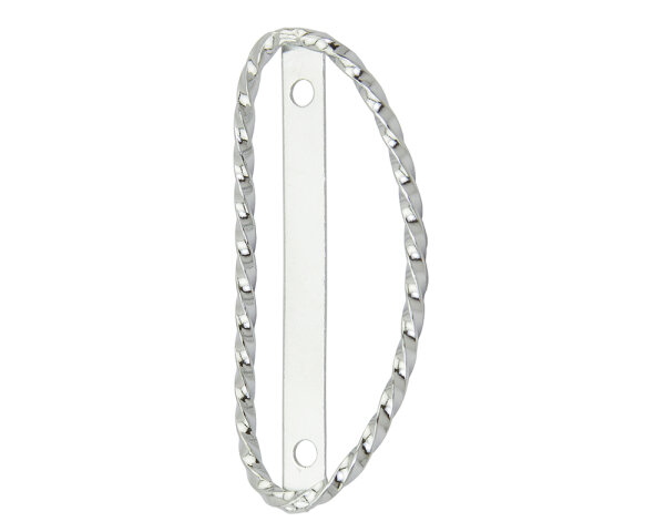 Steuerkopf Schild Rahmen Twisted Chrom