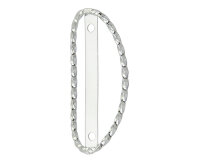 Name Plate Frame Twisted Chrom Lowrider