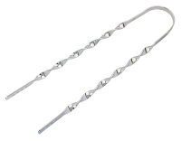 Sissy Bar 26 Zoll Twisted Flat Chrom