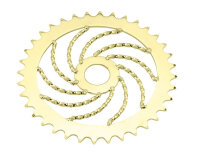Kettenblatt 36 Zähne Twisted Gold