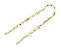 Sissy Bar 24 Inch Square Cage Twisted Gold