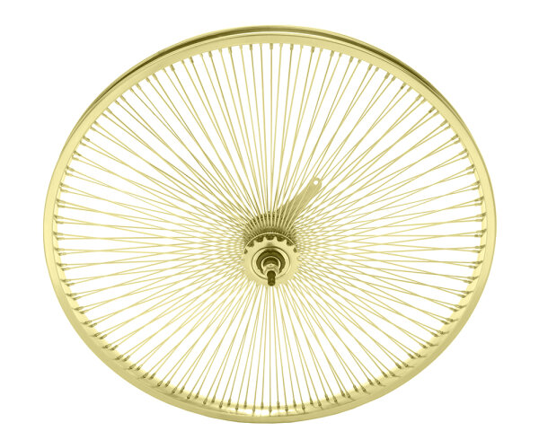 26 Inch Coaster Wheel 144 Spokes Gold
