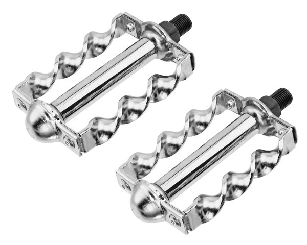 Pedals Set Twisted Chrome Lowrider Bike