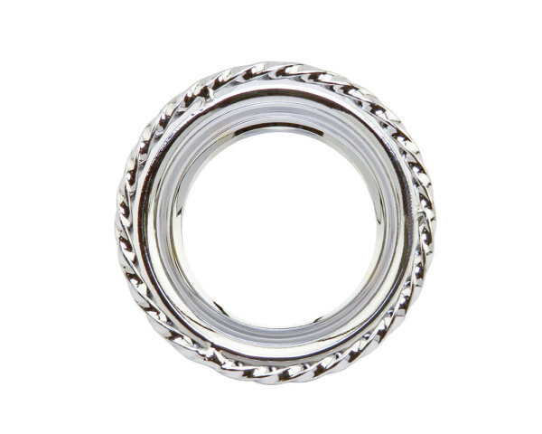 Tretlager Abdeckung Square Twisted Chrom