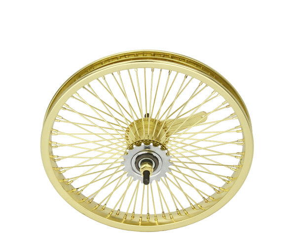 16 Zoll Laufrad 72 Speichen HR Gold Coaster