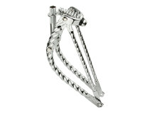 Springergabel 20 Zoll Square Twisted Bent Chrom