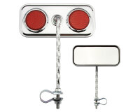 Spiegel Square Twisted Chrom Rot