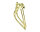 Springergabel 20 Zoll Square Twisted Bent Gold