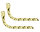 Auspuff Set Square Twisted Gold