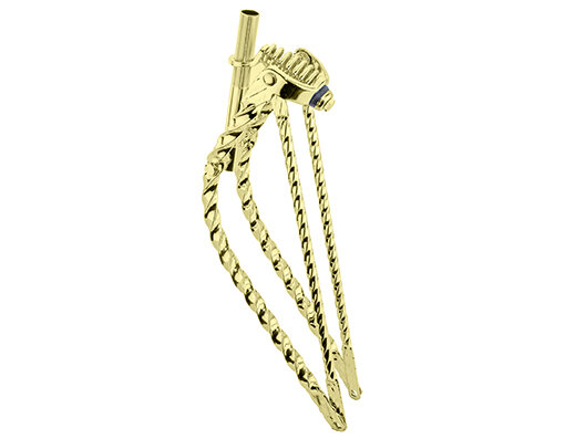 Springergabel 26" Bent Square Twisted Gold