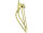 Springergabel 26" Bent Square Twisted Gold