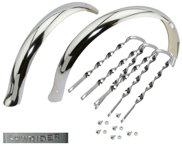 Schutzblech Set 20" Chrom "L8WRIDER" Ducktail