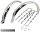 Schutzblech Set 20" Chrom "L8WRIDER" Ducktail