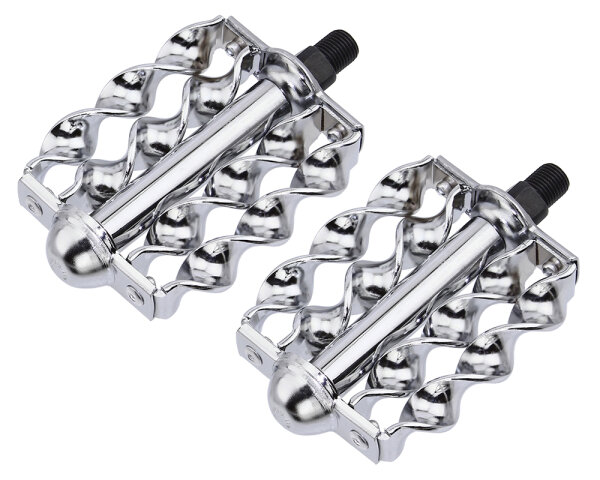 Pedals Set Double Twisted Chrom