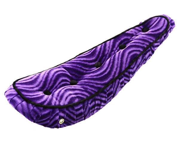 Bananensattel 20" "Polo" Velours Lila