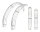 Schutzblech Set 20" Chrom Twisted Ducktail