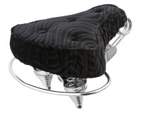 Cruiser Sattel Velours Schwarz