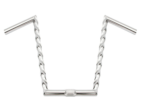 Lenker 15" V Shape Square Twisted Chrom