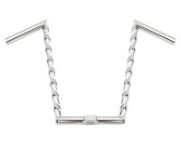 Lenker 15" V Shape Square Twisted Chrom