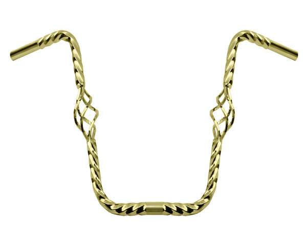 Lenker 15" Apehanger Twisted Cage Gold