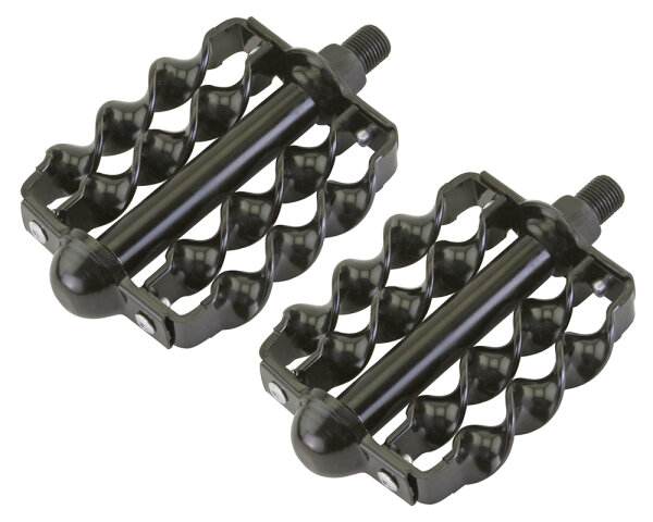 Pedalen Set Double Twisted Schwarz 1/2"