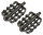 Pedalen Set Double Twisted Schwarz 1/2"
