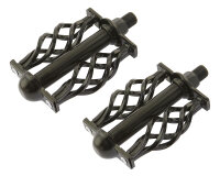 Pedalen Set Cage Twisted Schwarz 1/2"