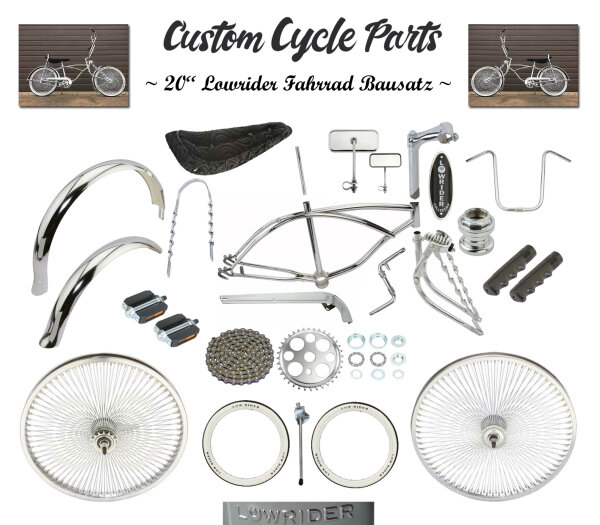 20" Lowrider Fahrrad "Classic OG" Chrom DIY Bausatz
