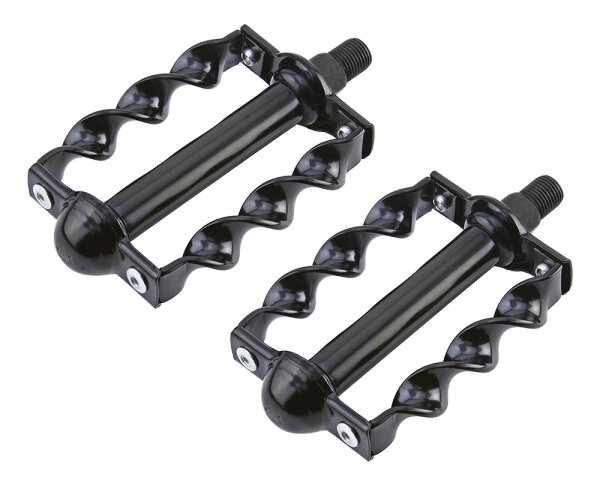 Pedals Set Twisted Black 1/2"