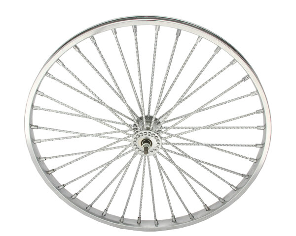 26 Zoll Laufrad 36 Twisted Speichen Chrom VR