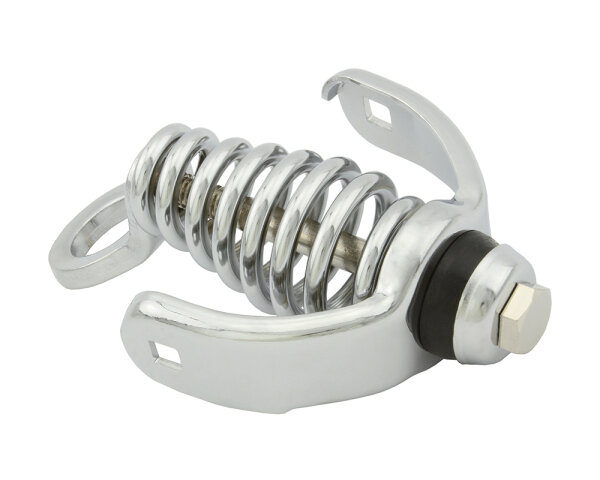 Springergabel Kopf mit Ring & Feder Chrom