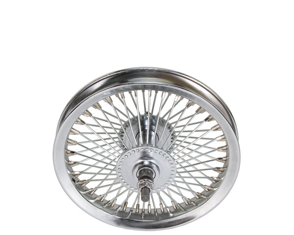 Chrome Front Wheel 12 Inch 72 Spokes