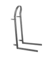 Sissy Bar 20 Zoll Triple Square Twisted 90 Degree Chrome
