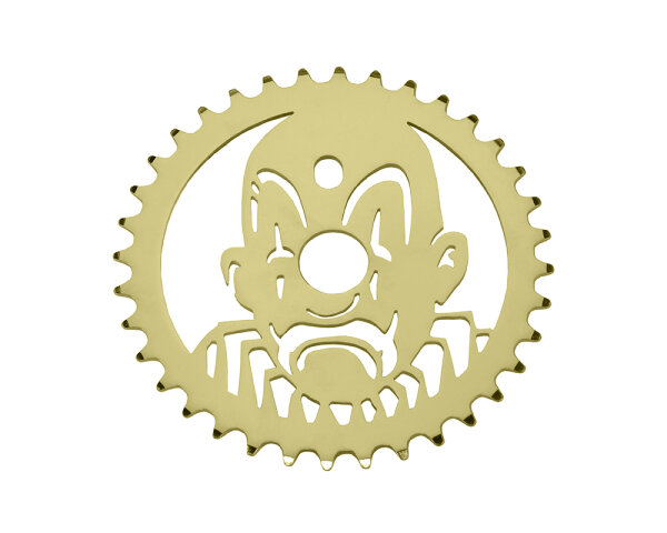 Kettenblatt 36 Zähne "Clowning" Gold