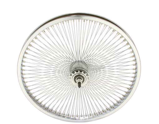 24 Zoll Laufrad 144 Speichen Chrom HR