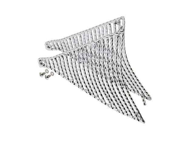 20" Frame Insert Bottom Square Twisted Chrome