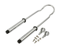 Sissy Bar 22 Zoll Stoßdämpfer Chrom