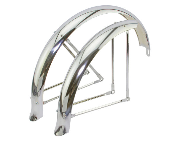 Bike Fender Set 24" Chrom Flared Lowrider