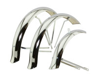 Schutzblech Set 20" Trike Chrom Ducktail Hollow Hub