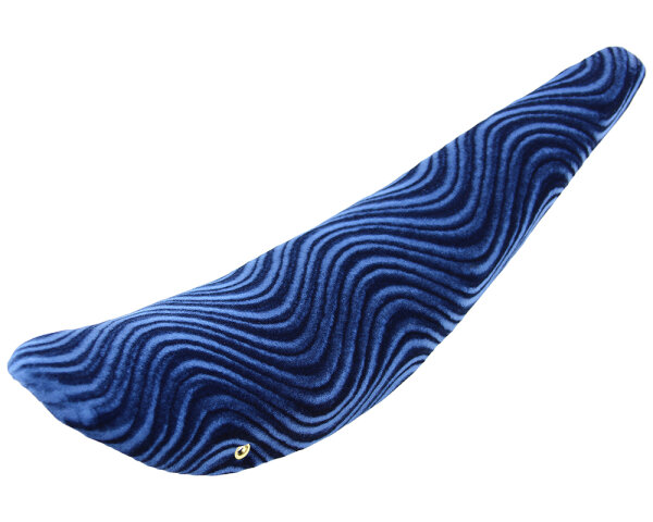 Bananensattel 26" Velours Blau