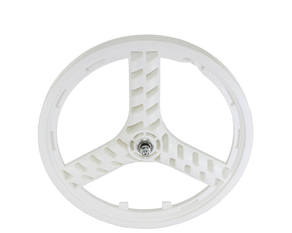 20 Zoll Laufrad 3 Speichen Plastik Weiß BMX Vorderrad